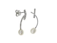 Orecchini Guerretta Gioielli Donna Orecchini Pendenti in Oro Perla OBPL045 - OBPL045